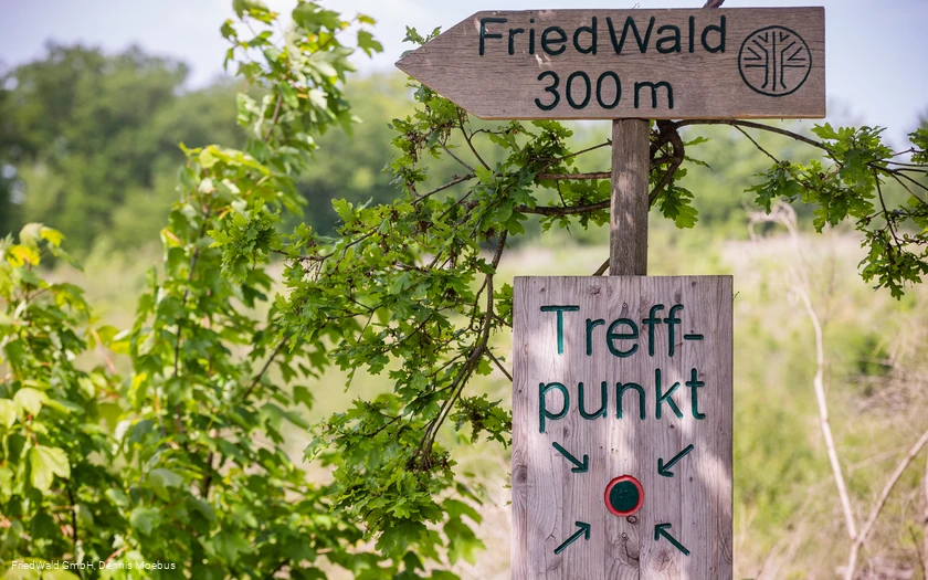Beschilderung Friedwald
