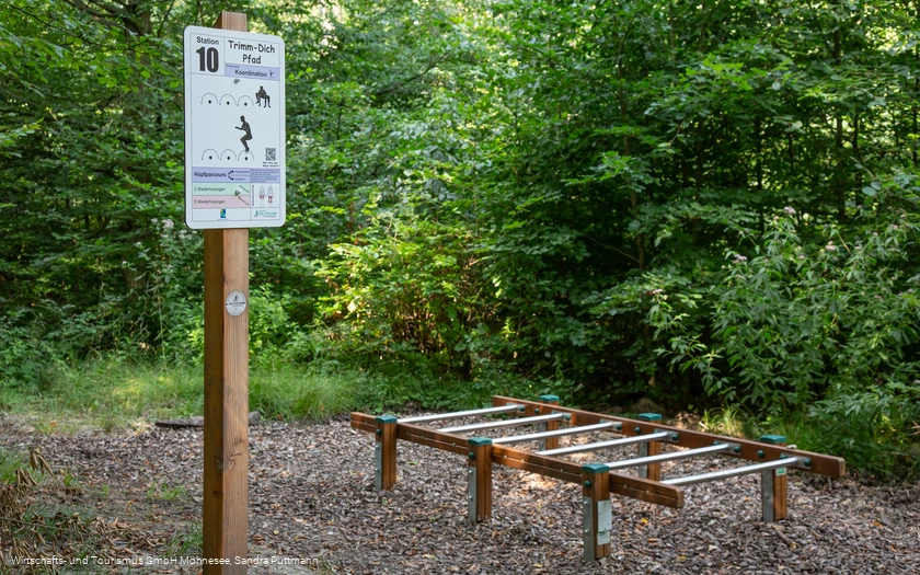 Trimm-Dich-Pfad Möhnesee Station 10